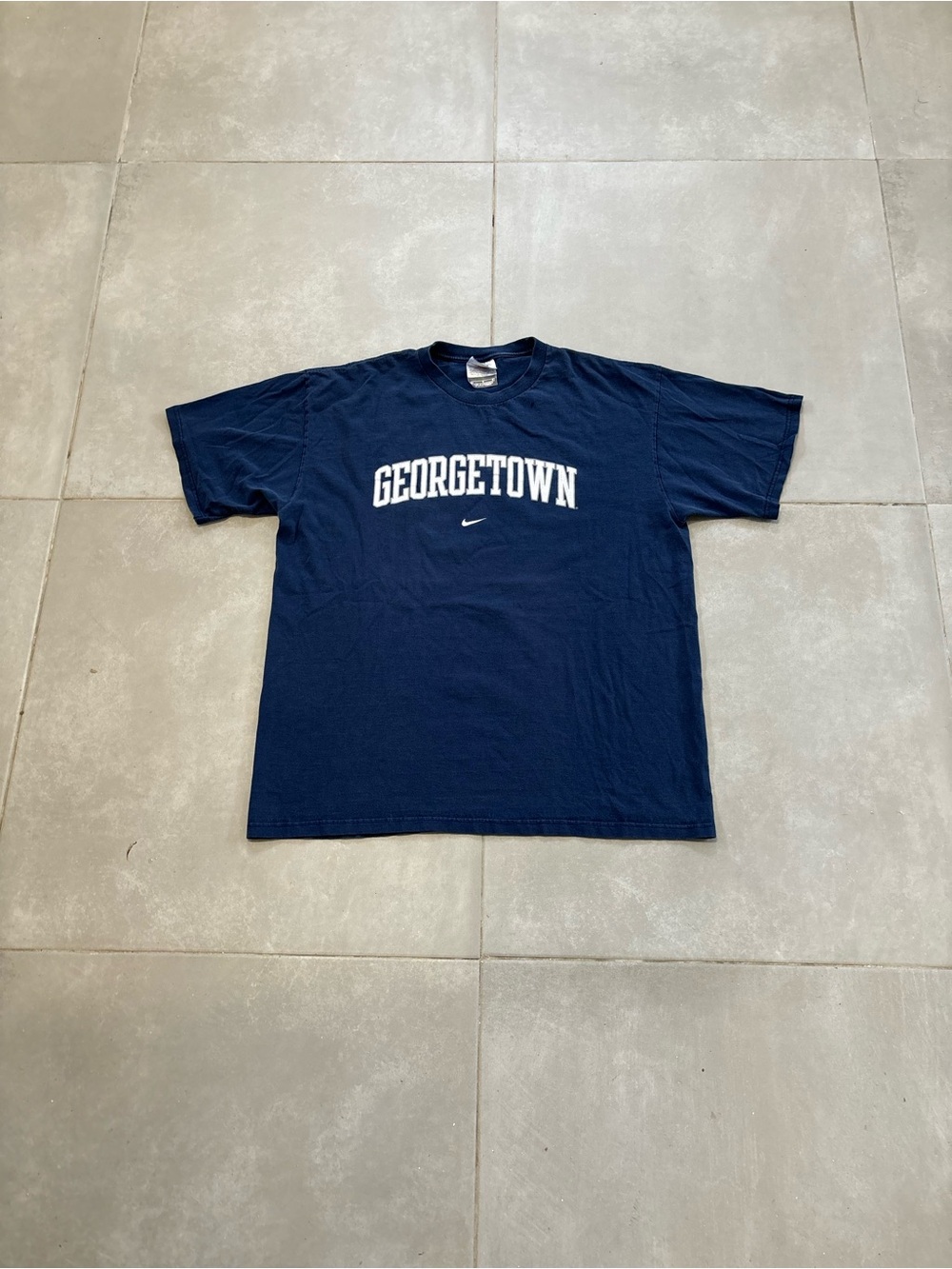 Nike Navy Georgetown Short Sleeve Logo Tee